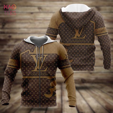 louis vuitton hoodie brown